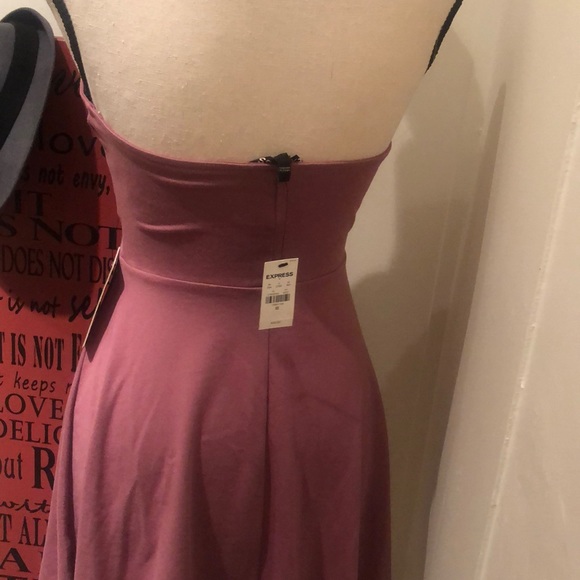 Express NWT Halter top Plum color XS DRESS - Picture 5 of 6